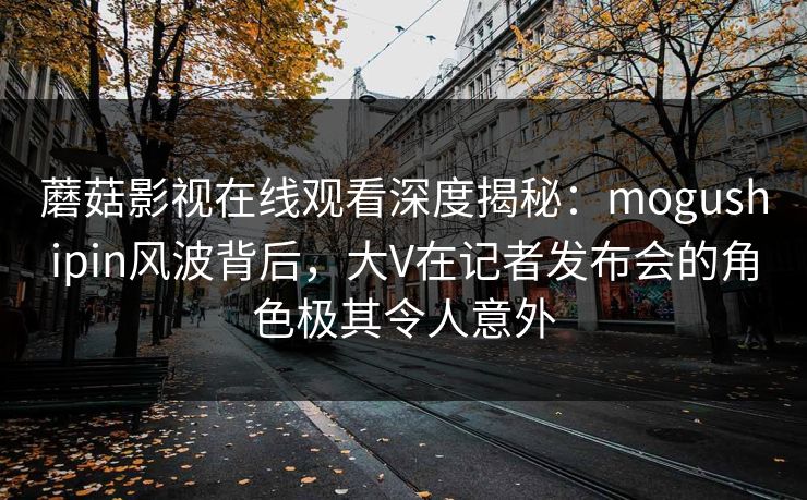 蘑菇影视在线观看深度揭秘：mogushipin风波背后，大V在记者发布会的角色极其令人意外