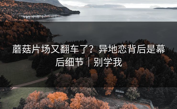 蘑菇片场又翻车了？异地恋背后是幕后细节｜别学我